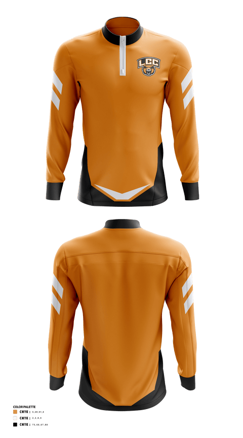 Quarter Zip Jacket, LCC Bears, Golf, Teamtime, Team time, sublimation, custom sports apparel, team uniforms, spirit wear, spiritwear, sports uniforms, custom shirts, team store, custom team store, fundraiser sports, apparel fundraiser