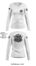 NASA PARACHUTE RIGGERS 96987391 Women's Long Sleeve V-neck Shirt - 2