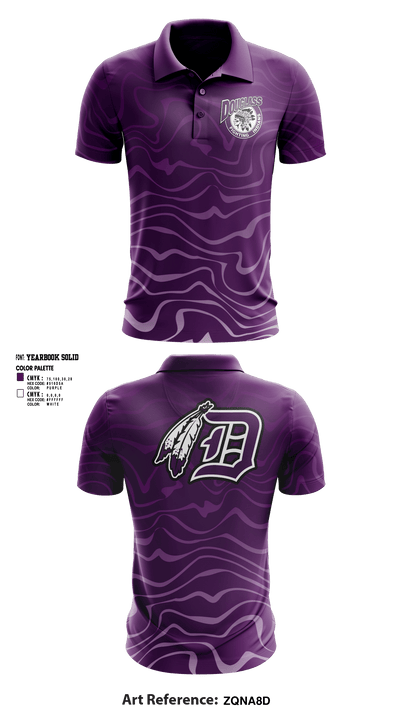 Douglass Junior High School Basketball 71723595 Short Sleeve Performance Polo - 1