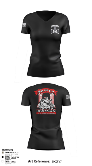 Womens Short Sleeve Vneck Shirt, 95TH CEC-I, Army, Teamtime, Team time, sublimation, custom sports apparel, team uniforms, spirit wear, spiritwear, sports uniforms, custom shirts, team store, custom team store, fundraiser sports, apparel fundraiser