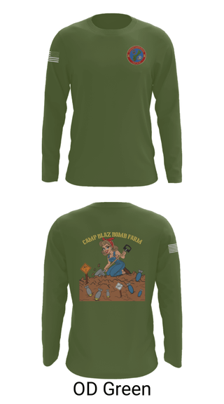 Long Sleeve Performance Shirt, MCB Camp Blaz Ordnance, Marines, Teamtime, Team time, sublimation, custom sports apparel, team uniforms, spirit wear, spiritwear, sports uniforms, custom shirts, team store, custom team store, fundraiser sports, apparel fundraiser