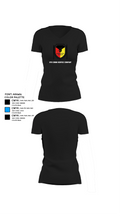 9th Comm Service company 88104614 Women's Short Sleeve V-neck Shirt - 24