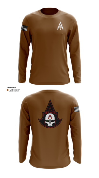 Long Sleeve Performance Shirt, A Co. 1-3 AB, Army, Teamtime, Team time, sublimation, custom sports apparel, team uniforms, spirit wear, spiritwear, sports uniforms, custom shirts, team store, custom team store, fundraiser sports, apparel fundraiser