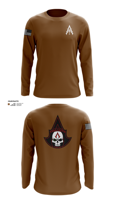 A Co. 1-3 AB 9856173 Long Sleeve Performance Shirt 121