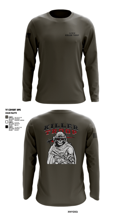 3/2CR Killer Troop 6220684 Long Sleeve Performance Shirt 5