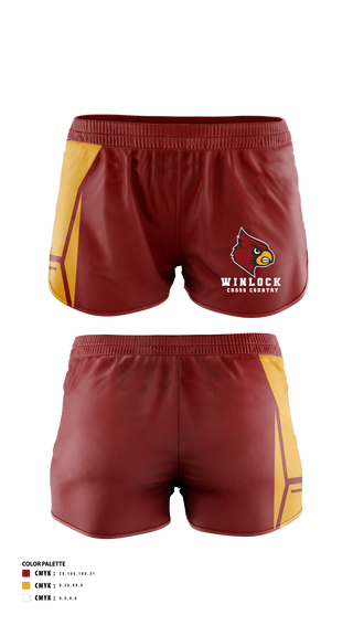 Womens Shorts, Winlock Middle School Cross Country, Cross Country, Teamtime, Team time, sublimation, custom sports apparel, team uniforms, spirit wear, spiritwear, sports uniforms, custom shirts, team store, custom team store, fundraiser sports, apparel fundraiser