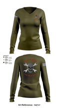 758th SMC 429395 Women's Long Sleeve V-neck Shirt - 9