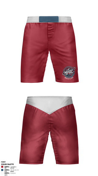 Fight Shorts, MPAC 360° Wrestling, Wrestling, Teamtime, Team time, sublimation, custom sports apparel, team uniforms, spirit wear, spiritwear, sports uniforms, custom shirts, team store, custom team store, fundraiser sports, apparel fundraiser