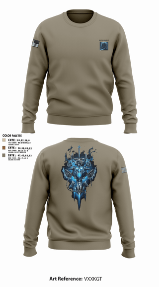 Crew Neck Sweatshirt, Death Knights, Army, Teamtime, Team time, sublimation, custom sports apparel, team uniforms, spirit wear, spiritwear, sports uniforms, custom shirts, team store, custom team store, fundraiser sports, apparel fundraiser