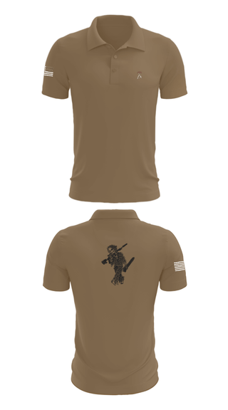 Short Sleeve Performance Polo, 2-5 CAV Snipers, Army, Teamtime, Team time, sublimation, custom sports apparel, team uniforms, spirit wear, spiritwear, sports uniforms, custom shirts, team store, custom team store, fundraiser sports, apparel fundraiser