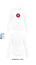 Jackson Preparatory School Swimming 57912925 Women's Long Sleeve V-neck Shirt -1 15