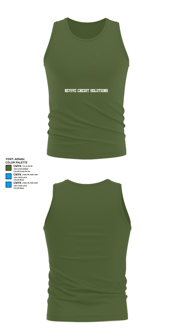 Tank Top, Revive Credit Solutions, , Teamtime, Team time, sublimation, custom sports apparel, team uniforms, spirit wear, spiritwear, sports uniforms, custom shirts, team store, custom team store, fundraiser sports, apparel fundraiser