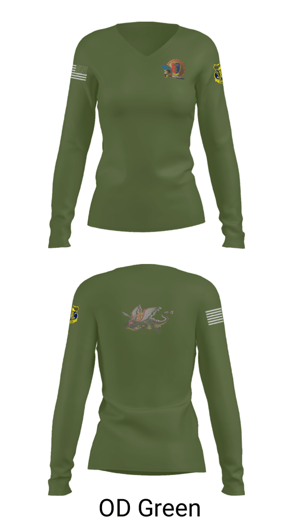 Women's Long Sleeve Vneck Shirt, India Company 3-15, , Teamtime, Team time, sublimation, custom sports apparel, team uniforms, spirit wear, spiritwear, sports uniforms, custom shirts, team store, custom team store, fundraiser sports, apparel fundraiser