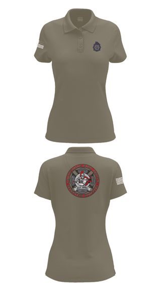 Womens Short Sleeve Performance Polo, GFR Station 3, Fire Department, Teamtime, Team time, sublimation, custom sports apparel, team uniforms, spirit wear, spiritwear, sports uniforms, custom shirts, team store, custom team store, fundraiser sports, apparel fundraiser