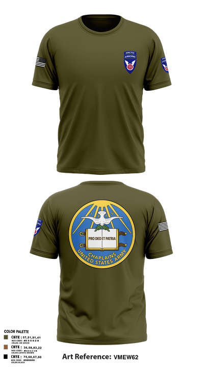 11th Infantry Division (ABN) 83666324 Short Sleeve Performance Shirt - 1