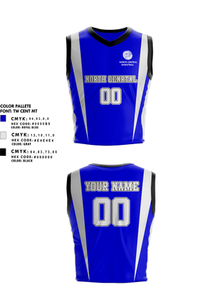 Mens Basketball Jersey, North Central High School Basketball, Women's Basketball, Teamtime, Team time, sublimation, custom sports apparel, team uniforms, spirit wear, spiritwear, sports uniforms, custom shirts, team store, custom team store, fundraiser sports, apparel fundraiser