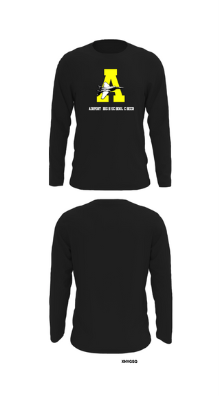Long Sleeve Performance Shirt, Airport High School Cheer, Cheer, Teamtime, Team time, sublimation, custom sports apparel, team uniforms, spirit wear, spiritwear, sports uniforms, custom shirts, team store, custom team store, fundraiser sports, apparel fundraiser