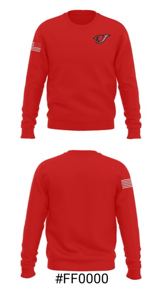 Crew Neck Sweatshirt, Jacksonville High School Tennis, Tennis, Teamtime, Team time, sublimation, custom sports apparel, team uniforms, spirit wear, spiritwear, sports uniforms, custom shirts, team store, custom team store, fundraiser sports, apparel fundraiser