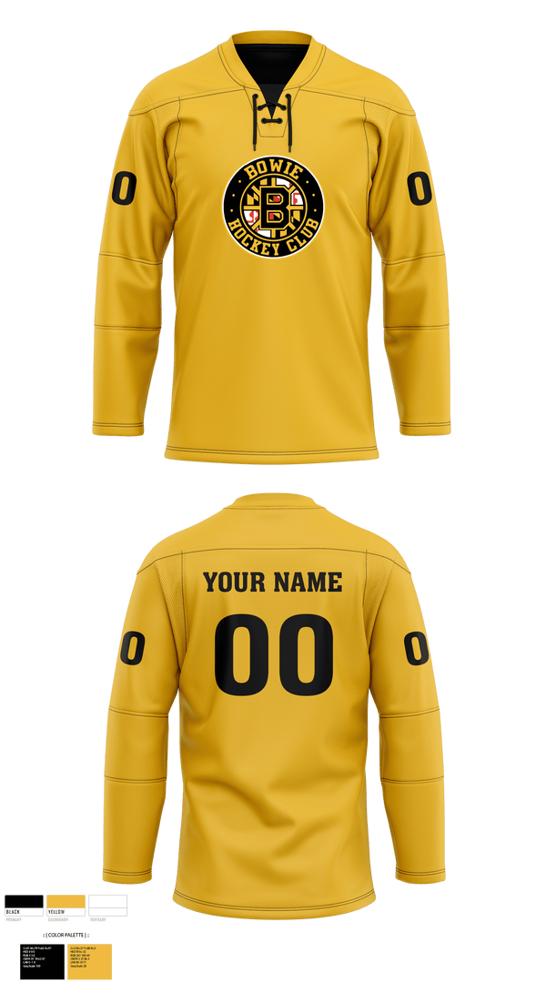 Hockey Jersey, Bowie Hockey Club, Ice Hockey, Teamtime, Team time, sublimation, custom sports apparel, team uniforms, spirit wear, spiritwear, sports uniforms, custom shirts, team store, custom team store, fundraiser sports, apparel fundraiser