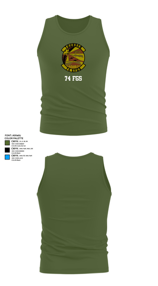 Tank Top, 74 FGS, Air Force, Teamtime, Team time, sublimation, custom sports apparel, team uniforms, spirit wear, spiritwear, sports uniforms, custom shirts, team store, custom team store, fundraiser sports, apparel fundraiser
