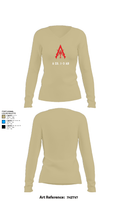 A Co. 1-3 AB 9856173 Women's Long Sleeve V-neck Shirt - 82