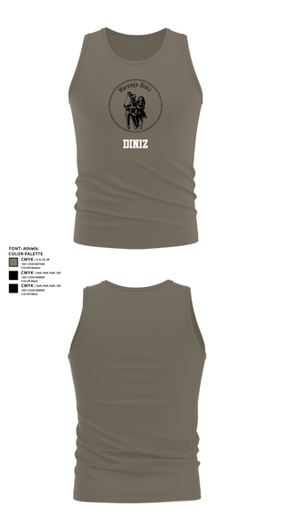 Tank Top, Diniz, Army, Teamtime, Team time, sublimation, custom sports apparel, team uniforms, spirit wear, spiritwear, sports uniforms, custom shirts, team store, custom team store, fundraiser sports, apparel fundraiser
