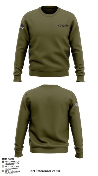 Crew Neck Sweatshirt, K9 Unit, , Teamtime, Team time, sublimation, custom sports apparel, team uniforms, spirit wear, spiritwear, sports uniforms, custom shirts, team store, custom team store, fundraiser sports, apparel fundraiser