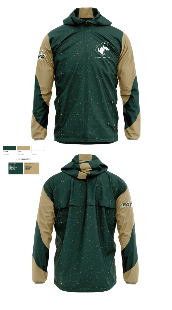 Windbreaker, Hope Christian High School Cross Country, Cross Country, Teamtime, Team time, sublimation, custom sports apparel, team uniforms, spirit wear, spiritwear, sports uniforms, custom shirts, team store, custom team store, fundraiser sports, apparel fundraiser