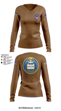 11th Infantry Division (ABN) 83666324 Women's Long Sleeve V-neck Shirt - 2