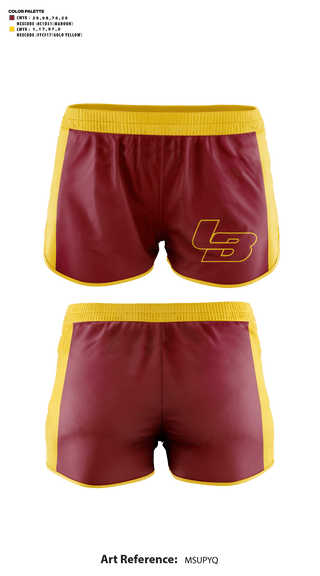 Womens Shorts, Los Banos High School Cross Country, Cross Country, Teamtime, Team time, sublimation, custom sports apparel, team uniforms, spirit wear, spiritwear, sports uniforms, custom shirts, team store, custom team store, fundraiser sports, apparel fundraiser