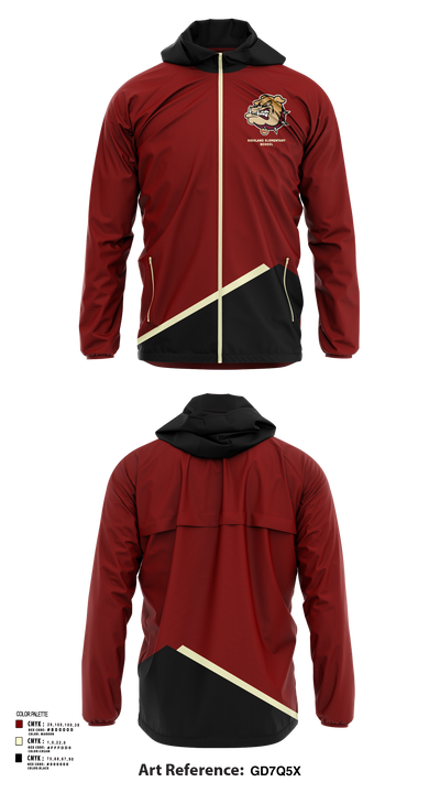 Highland Elementary School 78596819 Windbreaker - 111