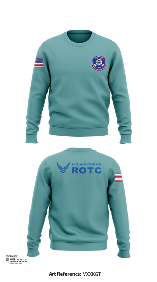 Crew Neck Sweatshirt, Detachment 035, Air Force, Teamtime, Team time, sublimation, custom sports apparel, team uniforms, spirit wear, spiritwear, sports uniforms, custom shirts, team store, custom team store, fundraiser sports, apparel fundraiser