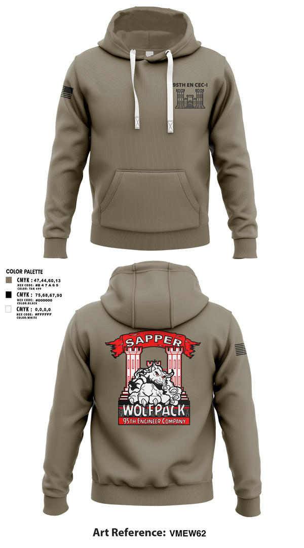 Hoodie, 95TH EN, Army, Teamtime, Team time, sublimation, custom sports apparel, team uniforms, spirit wear, spiritwear, sports uniforms, custom shirts, team store, custom team store, fundraiser sports, apparel fundraiser