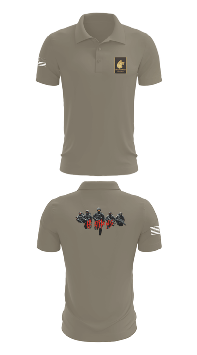 Alpha Company  2-27 48035421 Short Sleeve Performance Polo - 67