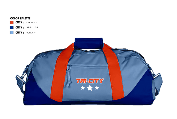 Duffle Bag, Tri-City Eagles, Ice Hockey, Teamtime, Team time, sublimation, custom sports apparel, team uniforms, spirit wear, spiritwear, sports uniforms, custom shirts, team store, custom team store, fundraiser sports, apparel fundraiser