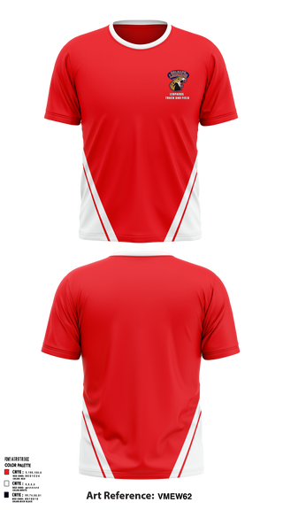 Short Sleeve Performance Shirt, LEOPARDS, Track & Field, Teamtime, Team time, sublimation, custom sports apparel, team uniforms, spirit wear, spiritwear, sports uniforms, custom shirts, team store, custom team store, fundraiser sports, apparel fundraiser