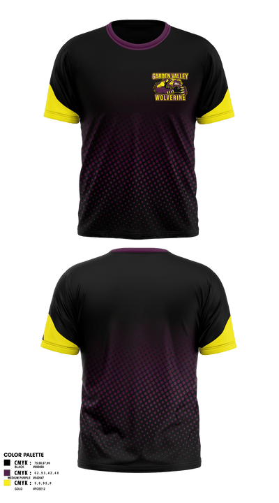 Garden Valley Wolverines 38799509 Short Sleeve Performance Shirt - 1