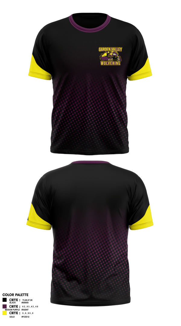 Short Sleeve Performance Shirt, Garden Valley Wolverines, Spirit Store, Teamtime, Team time, sublimation, custom sports apparel, team uniforms, spirit wear, spiritwear, sports uniforms, custom shirts, team store, custom team store, fundraiser sports, apparel fundraiser