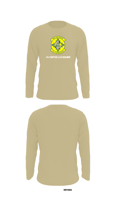 49 COMPTROLLER SQUADRON 45789639 Long Sleeve Performance Shirt - 92