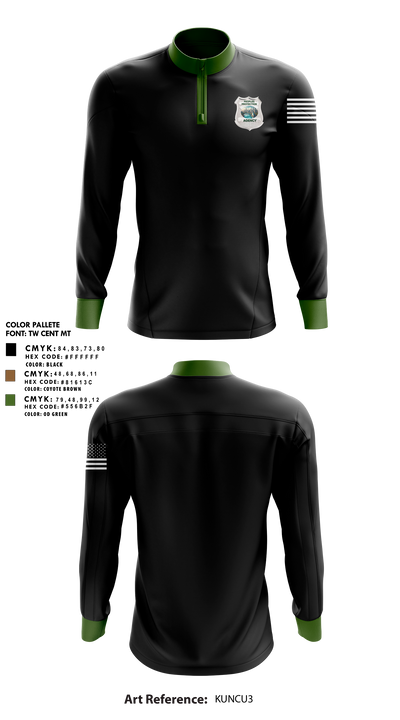 Peoples Protection Agency, LLC 33434129 Quarter Zip Jacket - 20