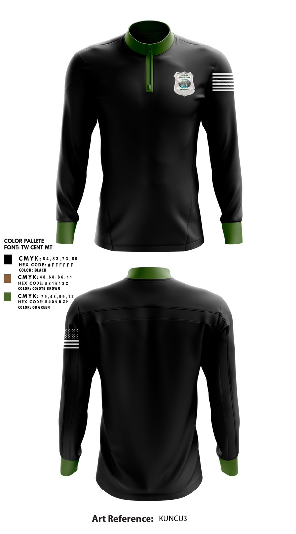 Quarter Zip Jacket, Peoples Protection Agency, LLC, , Teamtime, Team time, sublimation, custom sports apparel, team uniforms, spirit wear, spiritwear, sports uniforms, custom shirts, team store, custom team store, fundraiser sports, apparel fundraiser