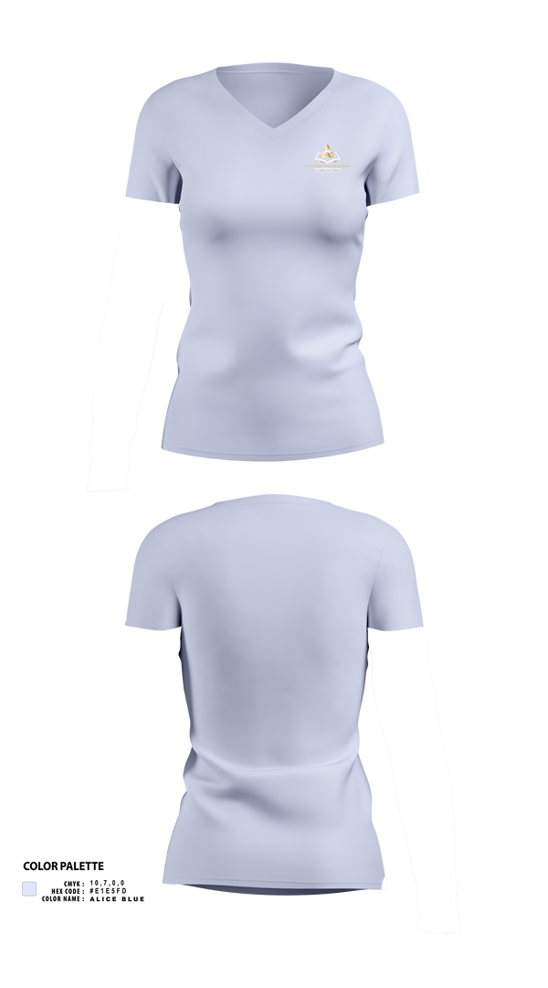 Womens Short Sleeve Vneck Shirt, The Golden Triangle Academy, , Teamtime, Team time, sublimation, custom sports apparel, team uniforms, spirit wear, spiritwear, sports uniforms, custom shirts, team store, custom team store, fundraiser sports, apparel fundraiser