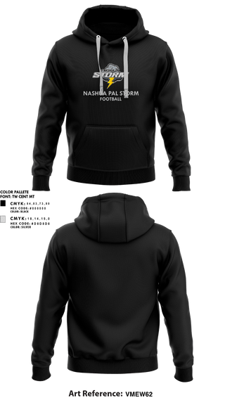 Hoodie, Nashua PAL Storm Football, , Teamtime, Team time, sublimation, custom sports apparel, team uniforms, spirit wear, spiritwear, sports uniforms, custom shirts, team store, custom team store, fundraiser sports, apparel fundraiser