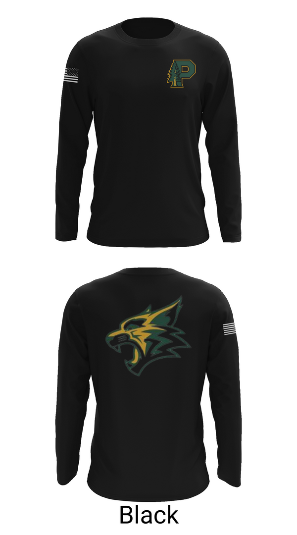 Long Sleeve Performance Shirt, Paradise High School Bobcats, Swimming, Teamtime, Team time, sublimation, custom sports apparel, team uniforms, spirit wear, spiritwear, sports uniforms, custom shirts, team store, custom team store, fundraiser sports, apparel fundraiser