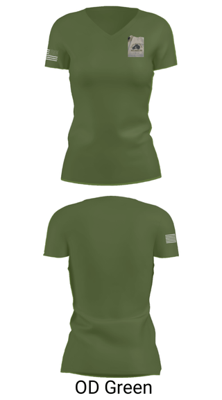 Women's Short Sleeve Vneck Shirt, Camp Blanding Museum, Army, Teamtime, Team time, sublimation, custom sports apparel, team uniforms, spirit wear, spiritwear, sports uniforms, custom shirts, team store, custom team store, fundraiser sports, apparel fundraiser