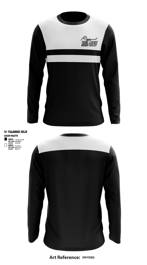 Long Sleeve Performance Shirt, Young Legends Street Hockey, Ice Hockey, Teamtime, Team time, sublimation, custom sports apparel, team uniforms, spirit wear, spiritwear, sports uniforms, custom shirts, team store, custom team store, fundraiser sports, apparel fundraiser