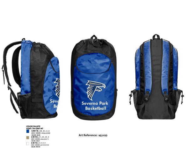 Gear Bag, Severna Park High School Basketball, Women's Basketball, Teamtime, Team time, sublimation, custom sports apparel, team uniforms, spirit wear, spiritwear, sports uniforms, custom shirts, team store, custom team store, fundraiser sports, apparel fundraiser