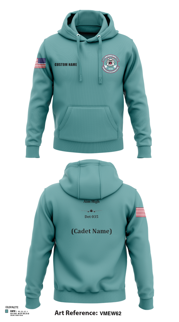 Hoodie, Detachment 035, Air Force, Teamtime, Team time, sublimation, custom sports apparel, team uniforms, spirit wear, spiritwear, sports uniforms, custom shirts, team store, custom team store, fundraiser sports, apparel fundraiser