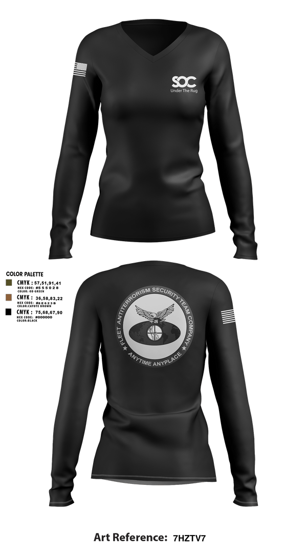 Womens Long Sleeve Vneck Shirt, F.A.S.T., Marines, Teamtime, Team time, sublimation, custom sports apparel, team uniforms, spirit wear, spiritwear, sports uniforms, custom shirts, team store, custom team store, fundraiser sports, apparel fundraiser
