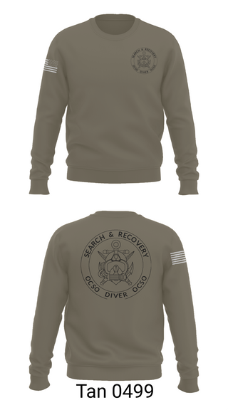 Crew Neck Sweatshirt, Underwater Search & Recovery Team, Police, Teamtime, Team time, sublimation, custom sports apparel, team uniforms, spirit wear, spiritwear, sports uniforms, custom shirts, team store, custom team store, fundraiser sports, apparel fundraiser